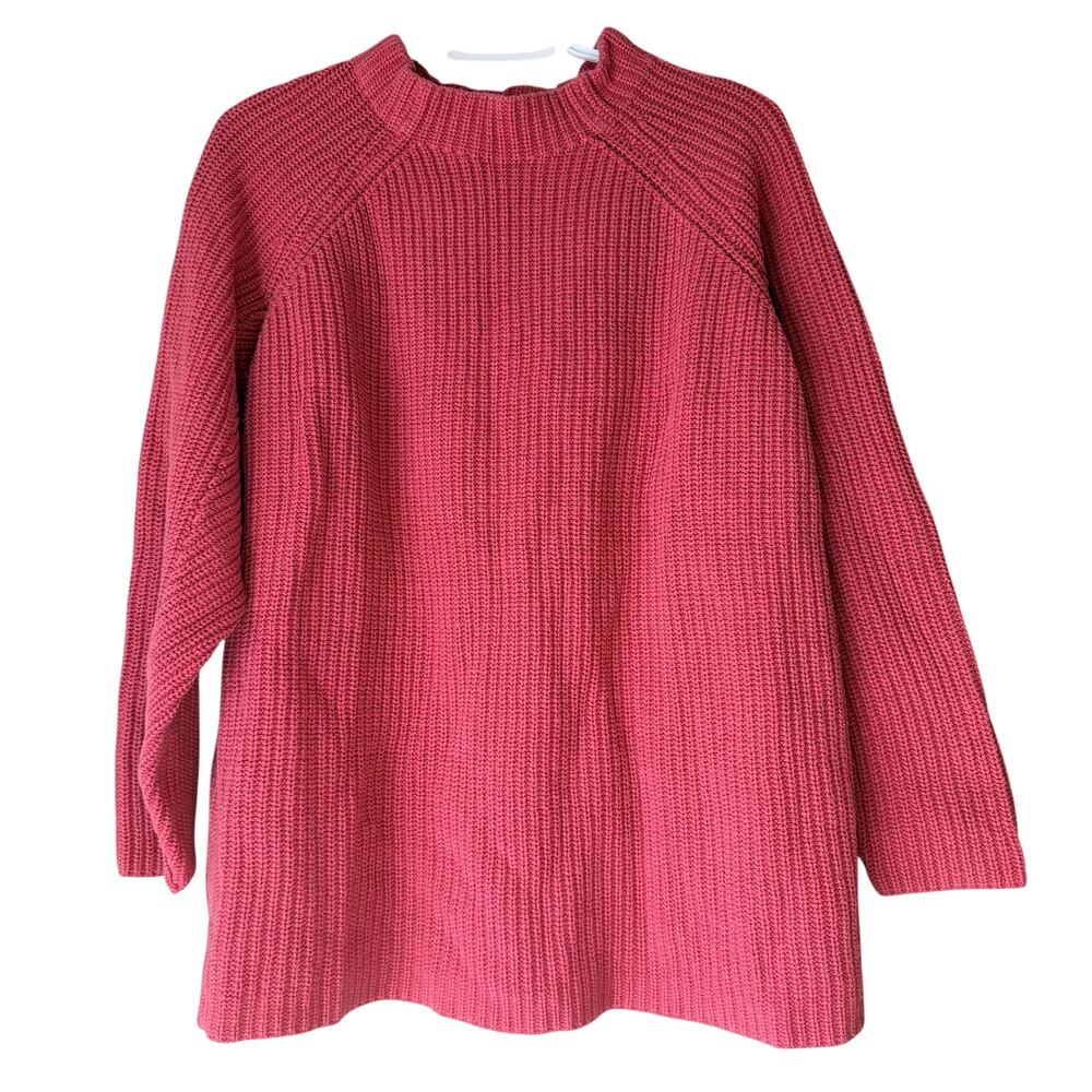Woman Within Pink Knit Crew Neck Sweater Women’s Size 18/20 (Large)